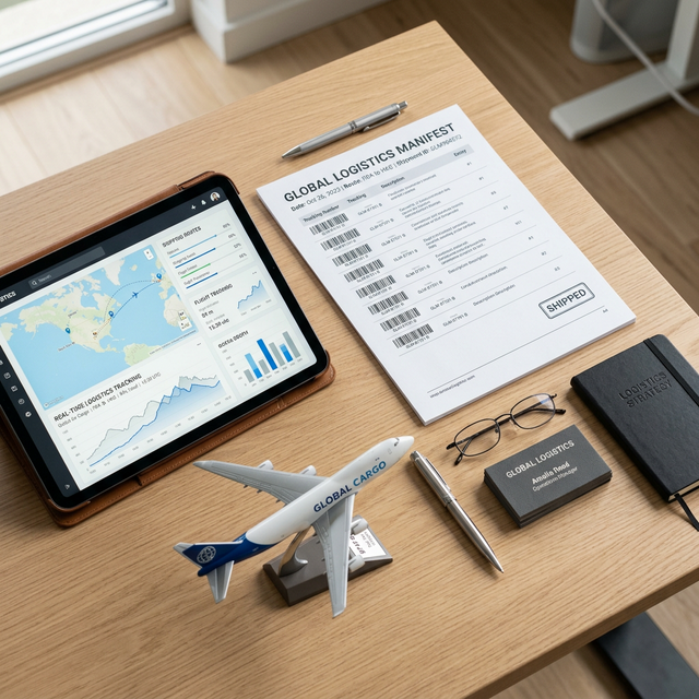 Logistics magazine aesthetic