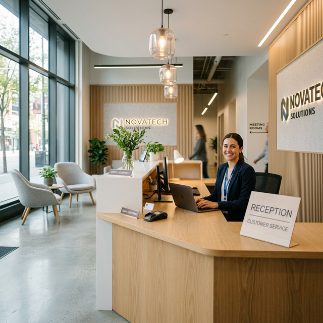 Friendly QCS Cargo reception and support desk