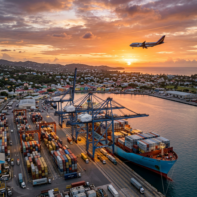 Cargo airplane loading